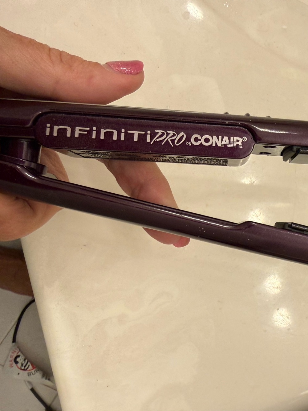 InfinitiPRO by Conair Purple Ceramic Flat Iron Hair Straightener